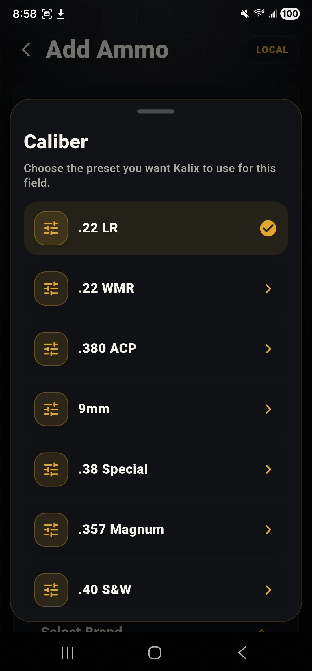 Caliber-matched ammo picker