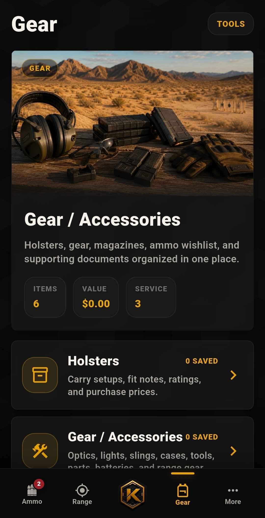 Gear overview